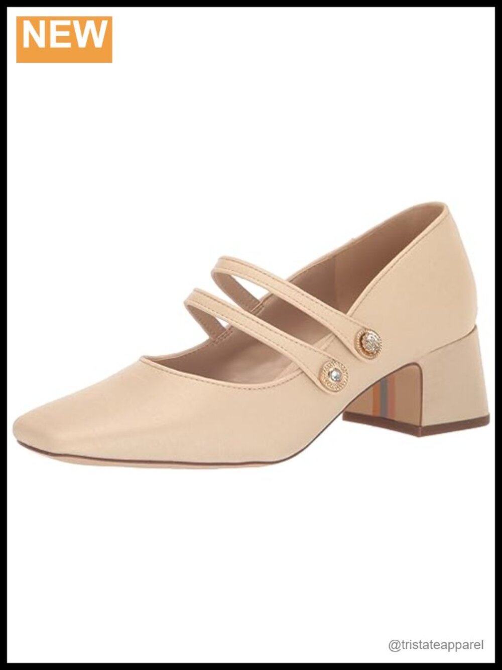 Sam Edelman Tahira Faux Suede Square Toe Block Heel Mary Jane Pumps